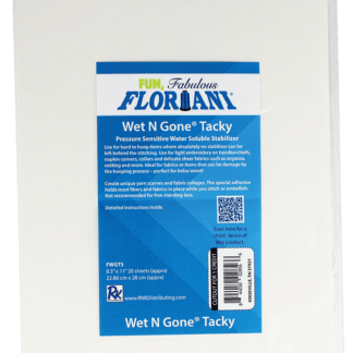 Floriani Wet N Gone Tacky 20 - Printable Sheets - 8.5" x 11"