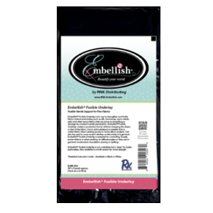 Embellish Fusible Underlay - Black ~ LIMITED INVENTORY 30" x 3 yds