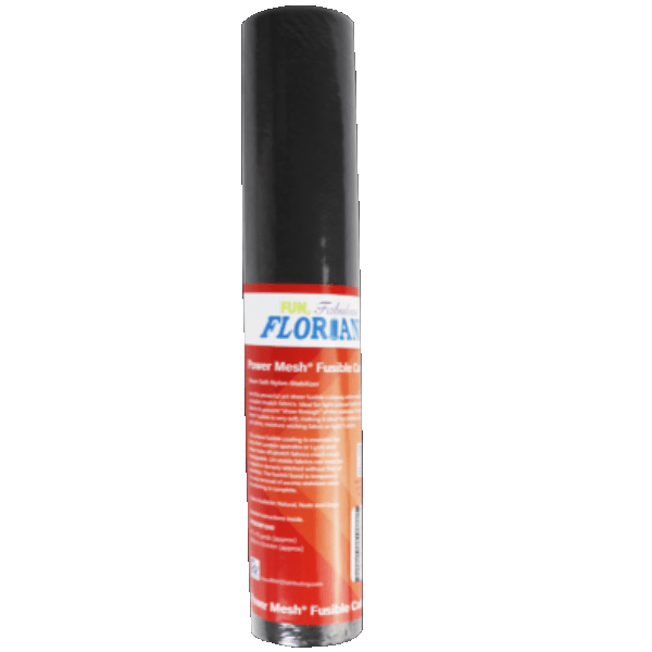 Floriani Power Mesh Fusible - 15" x 10 yd - Onyx