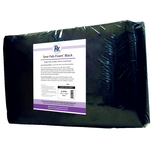 RNK Sew Fab Foam - Black - Fusible - 60" x 1 yd