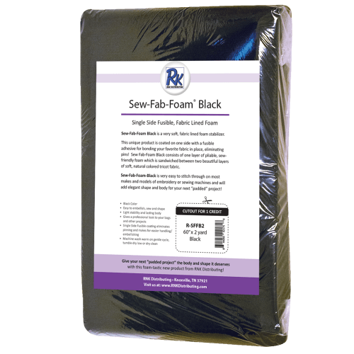 RNK Sew Fab Foam - Black - Fusible - 60" x 2 yd