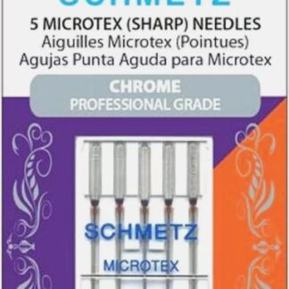 Schmetz Microtex Sharp 80/12 Chrome Machine Needles (package of 5)