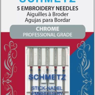 Schmetz Embroidery 90/14 Chrome Machine Needles (package of 5)