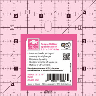 QS Poppie Cotton Special Edition Ruler 3.5×3.5