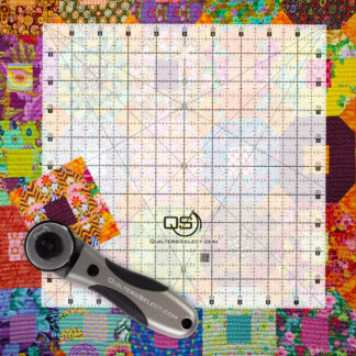 Quilters Select Crystal Ruler 10" x 10" - Clear Non-Slip