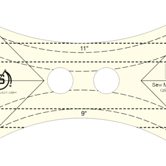 Quilters Select Sew Many Circles Non-Slip MACHINE Quilting Ruler