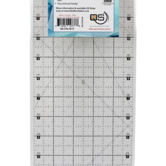 Quilters Select Crystal Ruler 5" x 15" - Clear, Non-Slip